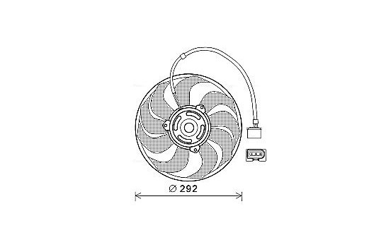 Fan, radiator VN7533 Ava Quality Cooling