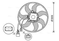 Fan, radiator VN7534 Ava Quality Cooling