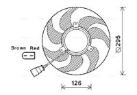 Fan, radiator VN7535 Ava Quality Cooling