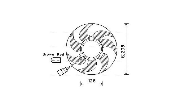 Fan, radiator VN7535 Ava Quality Cooling