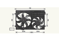 Fan, radiator VN7551 Ava Quality Cooling