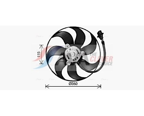 Fan, radiator VN7553 Ava Quality Cooling, Image 2