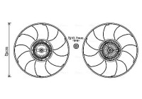 Fan, radiator VNF332 Ava Quality Cooling