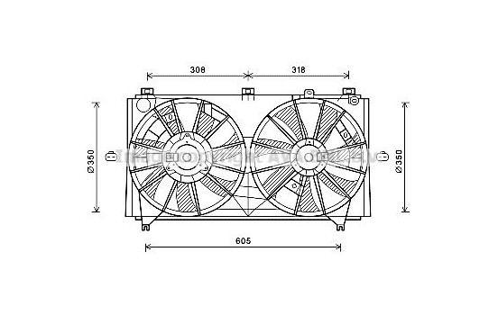 Fan, radiator