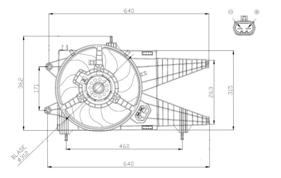 Fan, radiator