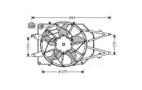 Fan, radiator