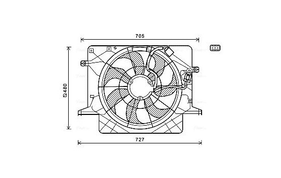 Fan, radiator