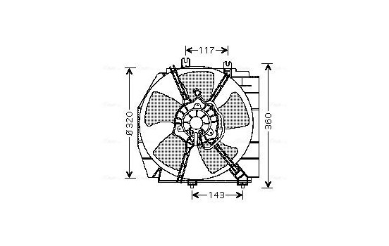 Fan, radiator