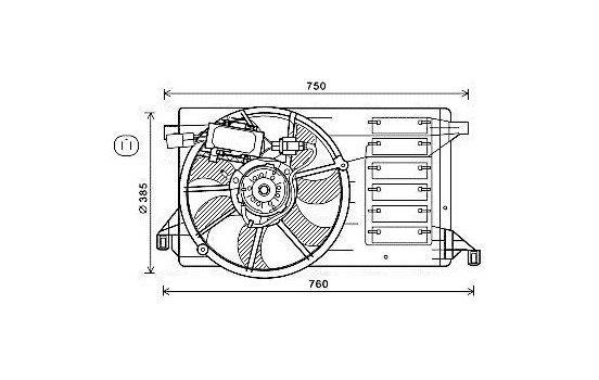 Fan, radiator