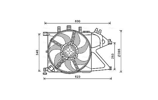 Fan, radiator