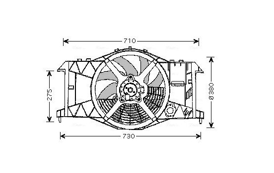 Fan, radiator