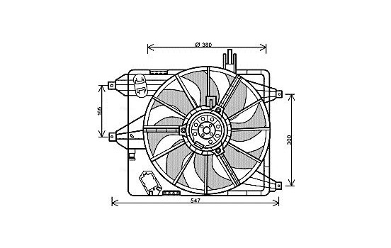 Fan, radiator