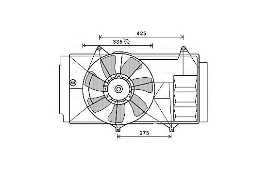 Fan, radiator