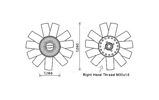 Fan, radiator