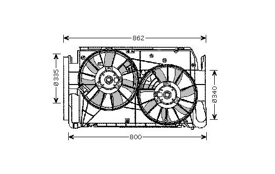 Fan, radiator