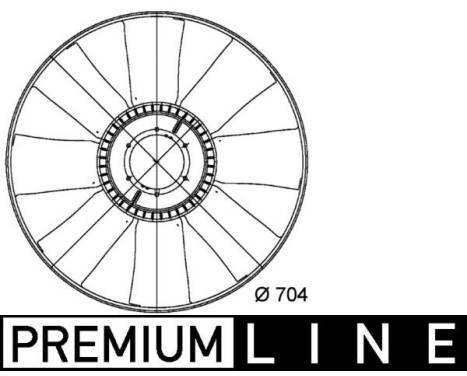 Fan Wheel, engine cooling BEHR *** PREMIUM LINE ***