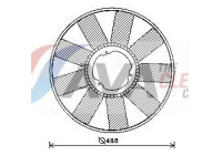Fan Wheel, engine cooling MEB276 Ava Quality Cooling