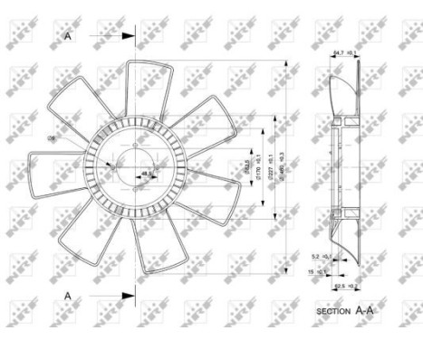 Fan Wheel, engine cooling, Image 2