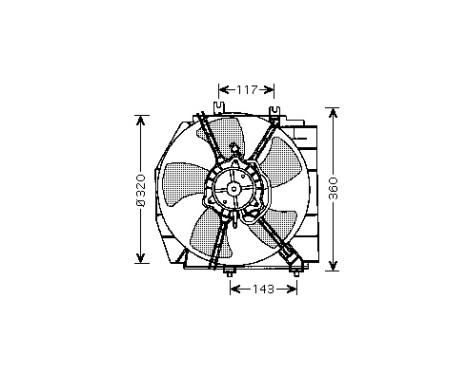 FRAME + FAN 323 95&GT; 98 2720747 International Radiators