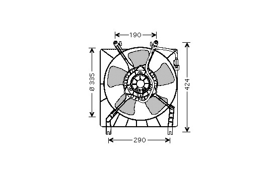 FRAMEWORK + FAN COLT / LANCER from '96 3224746 International Radiators