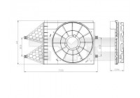 Support, cooling fan 837-0033-1 TYC