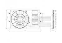 Support, cooling fan 837-0034-1 TYC