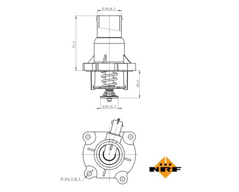 Thermostat, coolant EASY FIT, Image 5