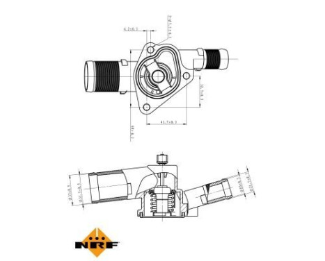 Thermostat, coolant EASY FIT, Image 5