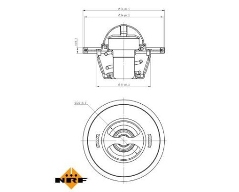 Thermostat, coolant EASY FIT, Image 5