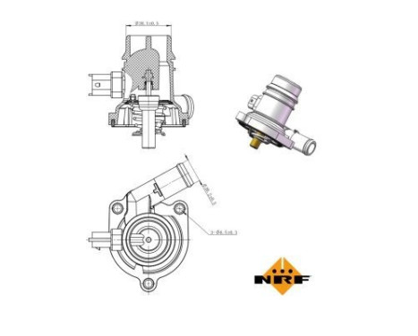 Thermostat, coolant EASY FIT, Image 5