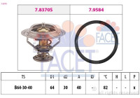 Thermostat, coolant Made in Italy - OE Equivalent 7.8370 Facet