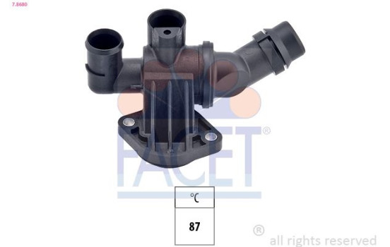 Thermostat, coolant Made in Italy - OE Equivalent 7.8680 Facet