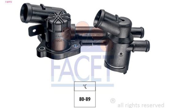 Thermostat, coolant Made in Italy - OE Equivalent 7.8773 Facet