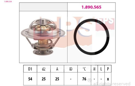 Thermostat, coolant Made in Italy - OE Equivalent