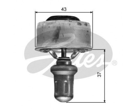 Thermostat, coolant TH01489 Gates, Image 2