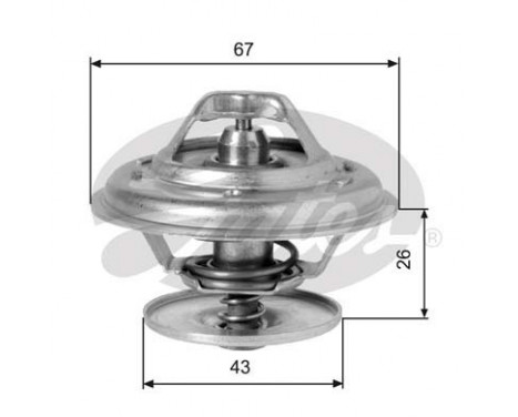 Thermostat, coolant TH01975G1 Gates