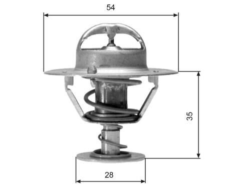 Thermostat, coolant TH04277 Gates, Image 2