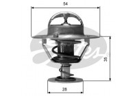 Thermostat, coolant TH04277G1 Gates