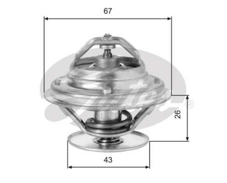 Thermostat, coolant TH05586G1 Gates