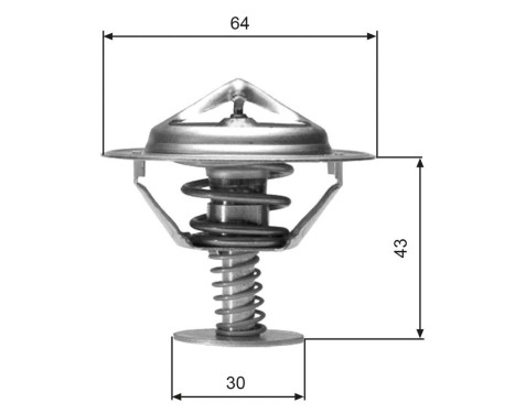 Thermostat, coolant TH05977G1 Gates, Image 2