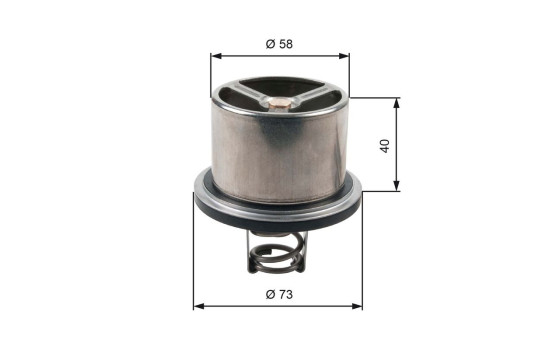 Thermostat, coolant TH07882 Gates