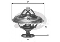 Thermostat, coolant TH09180G1 Gates