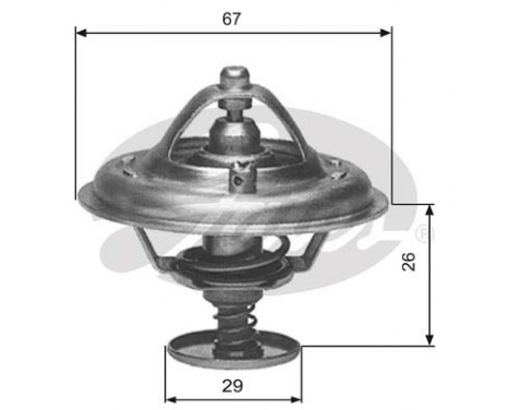 Thermostat, coolant TH09180G1 Gates