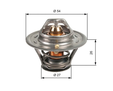 Thermostat, coolant TH09474G1 Gates, Image 2