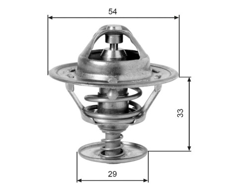 Thermostat, coolant TH12988G1 Gates, Image 3