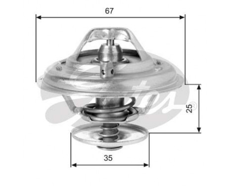 Thermostat, coolant TH14380G1 Gates