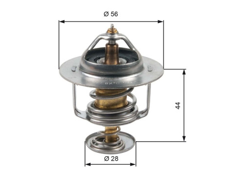 Thermostat, coolant TH30282G1 Gates, Image 2