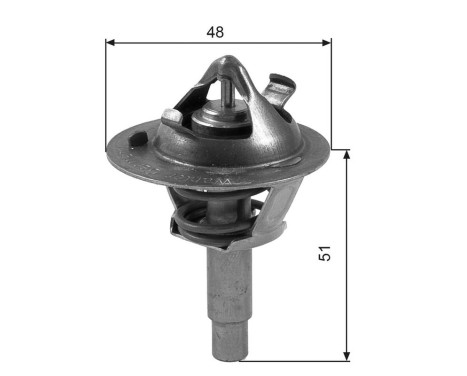 Thermostat, coolant TH38490G1 Gates, Image 2