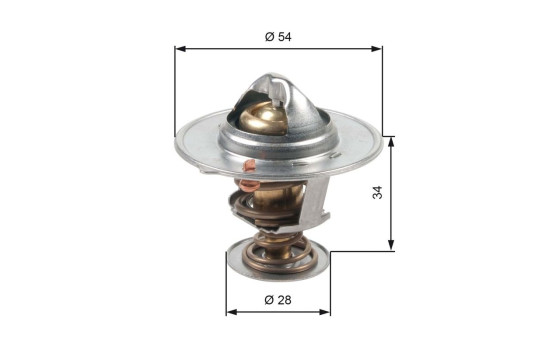 Thermostat, coolant TH47685G1 Gates