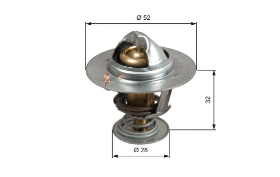 Thermostat, coolant TH50292G1 Gates